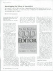 Research paper thumbnail of Worshipping the Values of Journalism (Book Review of God and the Editor)