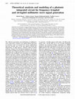 Research paper thumbnail of Theoretical analysis and modeling of a photonic integrated circuit for frequency 8-tupled and 24-tupled millimeter wave signal generation