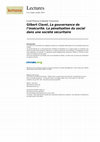 Research paper thumbnail of Gilbert Clavel, "La gouvernance de l’insécurité. La pénalisation du social dans une société sécuritaire"