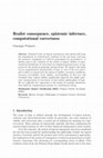 Research paper thumbnail of Realist consequence, epistemic inference, computational correctness