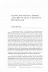 Research paper thumbnail of “Learning to Look: Visual Expertise across Art and Science in Eighteenth-Century France,” Eighteenth-Century Studies, vol. 46, no. 1 (Fall 2012): 85–111