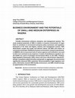 Research paper thumbnail of Business Environment and the Potentials of Small and Medium Enterprises in Nigeria