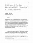 Research paper thumbnail of Spirit and Style: Jan Santini-Aichel’s Church of St. John Nepomuk