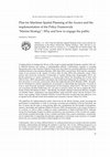 Research paper thumbnail of Plan for Maritime Spatial Planning of the Azores and the implementation of the Policy Framework "ʺMarine Strategy"ʺ: Why and how to engage the public