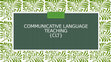 Research paper thumbnail of Communicative Language teaching, New Approaches, Task Based Language teaching