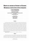 Research paper thumbnail of Hábitos de consumo de Internet en Ecuador: Diferencias significativas entre estudiantes y no estudiantes. ComHumanitas: Revista Científica de Comunicación, vol. 2 (1), pp. 61-93. 