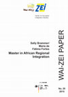 Research paper thumbnail of WAI-ZEI Paper No. 20: Master in African Regional Integration