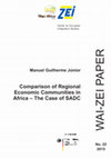 Research paper thumbnail of WAI-ZEI Paper No. 22: Comparison of Regional Economic Communities in Africa – The Case of SADC