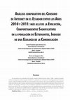 Research paper thumbnail of Análisis comparativo del Consumo de Internet en el Ecuador entre los Años 2010 y 2011: más allá de la Evolución, Comportamientos Significativos en la población de Estudiantes, Indicios de una Ecología de la Comunicación.  ComHumanitas: Revista Científica de Comunicación, vol. 3 (1), pp. 123-150. 