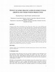 Research paper thumbnail of EFFECT OF SOME ORGANIC ACIDS ON SOME FUNGAL GROWTH AND THEIR TOXINS PRODUCTION