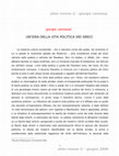 Research paper thumbnail of Un'idea della vita politica dei Greci