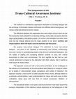 Research paper thumbnail of What is TransCultural Awareness