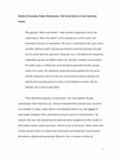 Research paper thumbnail of Modern Formation, Ethnic Reformation: The Social Sources of the American Nation