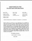 Research paper thumbnail of AEROVEHICLES FOR PLANETARY EXPLORATION