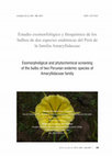 Research paper thumbnail of Estudio exomorfológico y fitoquímico de los bulbos de dos especies endémicas del Perú de la familia Amaryllidaceae