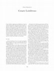 Research paper thumbnail of voce Lombroso, in Enciclopedia italiana di scienze, lettere ed arti, Ottava appendice, Il contributo italiano alla storia del pensiero, Roma, Istituto della Enciclopedia italiana, 2012