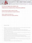 Research paper thumbnail of En torno al objeto de estudio y las implicancias sociales de las relaciones públicas