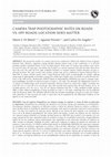 Research paper thumbnail of CAMERA TRAP PHOTOGRAPHIC RATES ON ROADS VS. OFF ROADS: LOCATION DOES MATTER