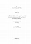 Research paper thumbnail of COĞRAFİ BİLGİ SİSTEMLERİ TABANLI RAYLI SİSTEM GÜZERGAH TASARIMI: İSTANBUL ÖRNEĞİ