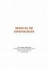 Research paper thumbnail of MANUAL DE EDAFOLOGÍA