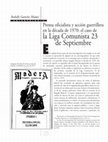 Research paper thumbnail of Prensa oficialista y acción guerrillera en la década de 1970: el caso de la Liga Comunista 23 de Septiembre.