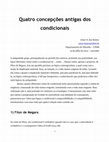 Research paper thumbnail of Quatro concepções antigas dos condicionais