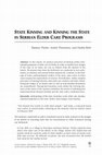 Research paper thumbnail of State Kinning and Kinning the State in Serbian Elder Care Programs