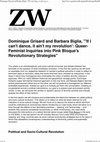 Research paper thumbnail of If I can't dance, it ain't my revolution': Queer-Feminist Inquiries into Pink Bloque's Revolutionary Strategies