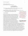 Research paper thumbnail of Syllabus for "No Girls Allowed?: Women and Science Fiction"