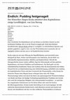 Research paper thumbnail of Endlich: Pudding festgenagelt. Der Historiker Jürgen Kocka  attestiert dem Kapitalismus einige Lernfähigkeit