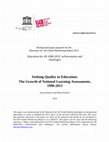 Research paper thumbnail of Seeking Quality in Education: The Growth of National Learning Assessments, 1990-2013