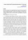 Research paper thumbnail of O RUÍDO- FRICÇÕES ENTRE A LINGUAGEM SONORO-MUSICAL E A TECNOLOGIA