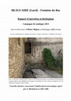 Research paper thumbnail of Mignot O., 2015, Beaucaire (Gard) –Fontaine du Roy, sondages de 2013