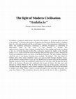 Research paper thumbnail of The light of Modern Civilisation “Andalucía” 