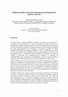 Research paper thumbnail of Políticas de clima como vetor estruturante da integração de políticas setoriais