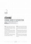 Research paper thumbnail of L’échange comme mode d’acquisition, l’exemple des collections du Musée des Confluences