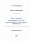 Research paper thumbnail of FILOSOFÍA DEL TIEMPO EN LA ESTRATEGIA