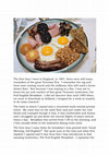 Research paper thumbnail of The Full English Breakfast - Myth or Reality