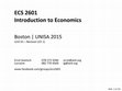 Research paper thumbnail of Microeconomics (ECS2601) 01 - Revision (Ch 1)