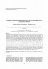 Research paper thumbnail of Synthesis of nano-structured La0.6Sr0.4Co0.2Fe0.8O3 perovskite by co-precipitation method