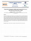 Research paper thumbnail of Preparation of manganese cobaltite spinel nanoparticles for use as solid oxide fuel cell interconnect coating