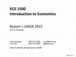 Research paper thumbnail of Intro to Economics (ECS1500) 05 - Elasticity