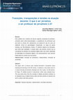 Research paper thumbnail of Transições, transposições e tensões na atuação docente: O que é ser jornalista e ser professor de jornalismo 2.0?