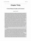 Research paper thumbnail of Evolved Human Sociality and Literature