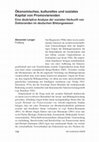 Research paper thumbnail of Ökonomisches, kulturelles und soziales Kapital von Promovierenden: Eine deskriptive Analyse der sozialen Herkunft von Doktoranden im deutschen Bildungswesen