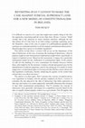 Research paper thumbnail of Revisiting Ryan v Lennon to make the case against judicial supremacy (and for a new model of constitutionalism in Ireland) (2015) 53 Irish Jurist 125-153