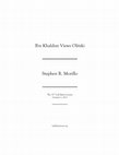 Research paper thumbnail of Ibn Khaldun Views Olitski