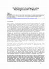 Research paper thumbnail of Sobre el estado de la cuestión de la Investigación en Tecnología Educativa