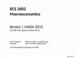 Research paper thumbnail of Macroeconomics (ECS2602) 08 - The Labour Market (Ch 6) [animated ppt]