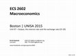 Research paper thumbnail of Macroeconomics (ECS2602) 07 - Output, the interest rate and the exchange rate (Ch 20) [animated ppt]